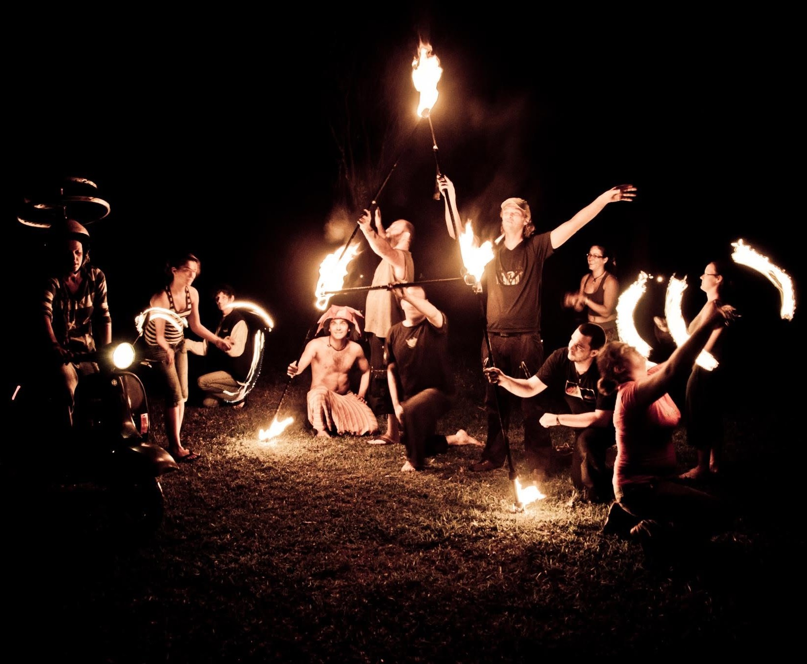 Spectacle de feu avec l'association Artiflam en Nouvelle-Calédonie